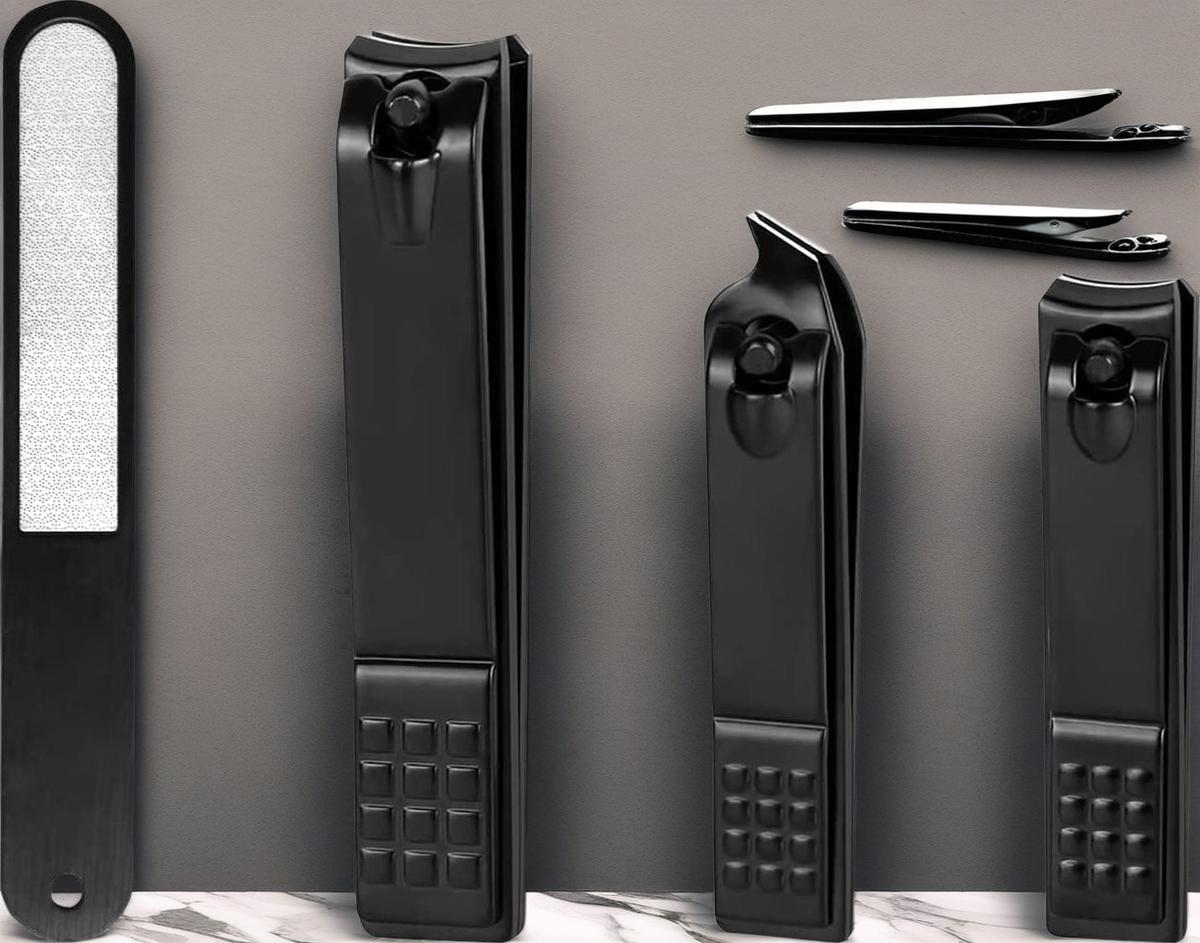 4 PCS Premium Nail Clipper Set for Precise Home Grooming