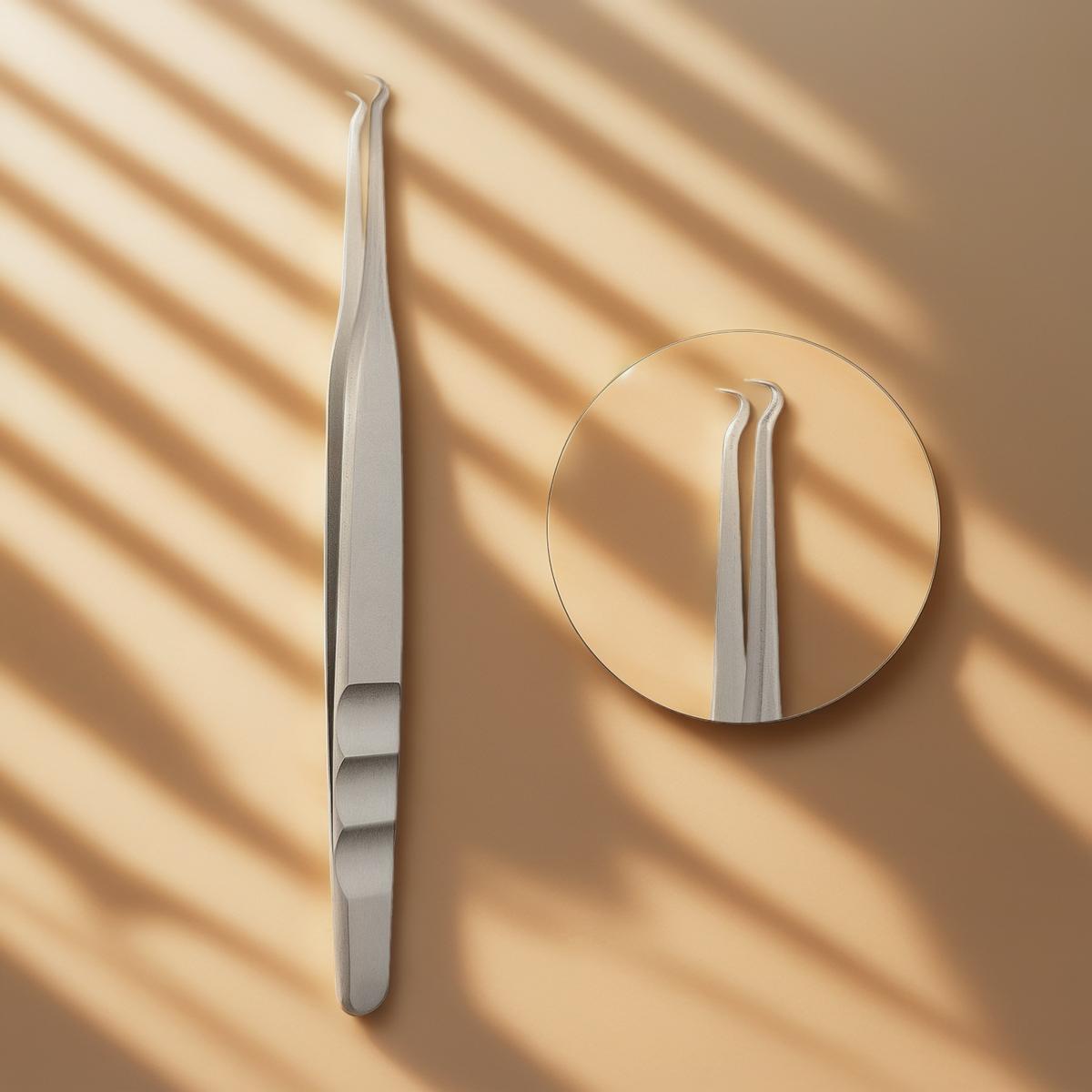 Pinces à épiler en gros pour les gammes d'outils de beauté de marque privée