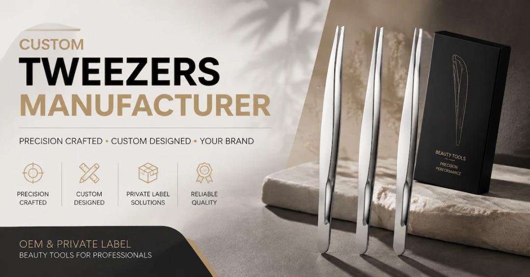 Custom Tweezers Manufacturer Guide: How Brands Create Private Label Beauty Tools