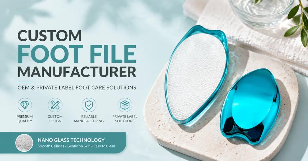 Custom Foot File Manufacturer Guide: How Brands Create Private Label Foot Care Tools