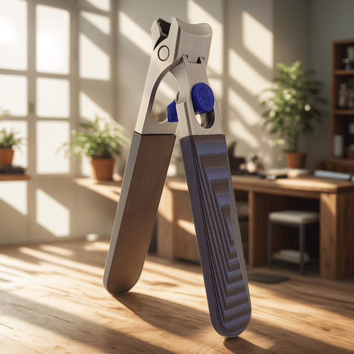 Ergonomic Nail Clipper Guide for Precise Thick-Nail Trimming