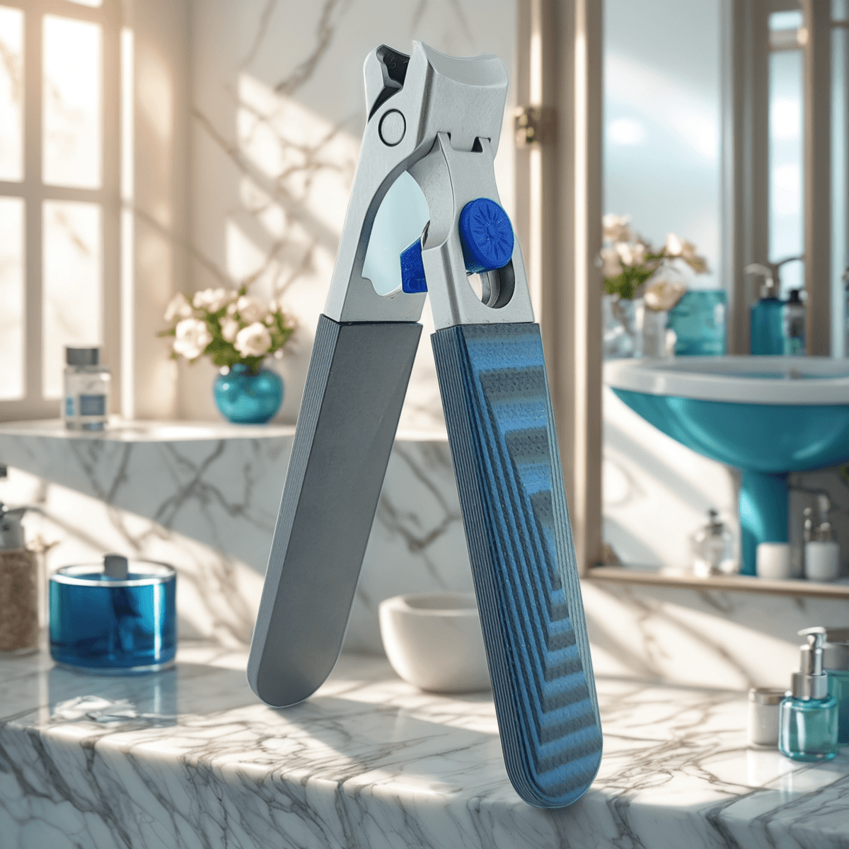 Ergonomic Nail Clipper for Cleaner Cuts on Daily and Thick Nails