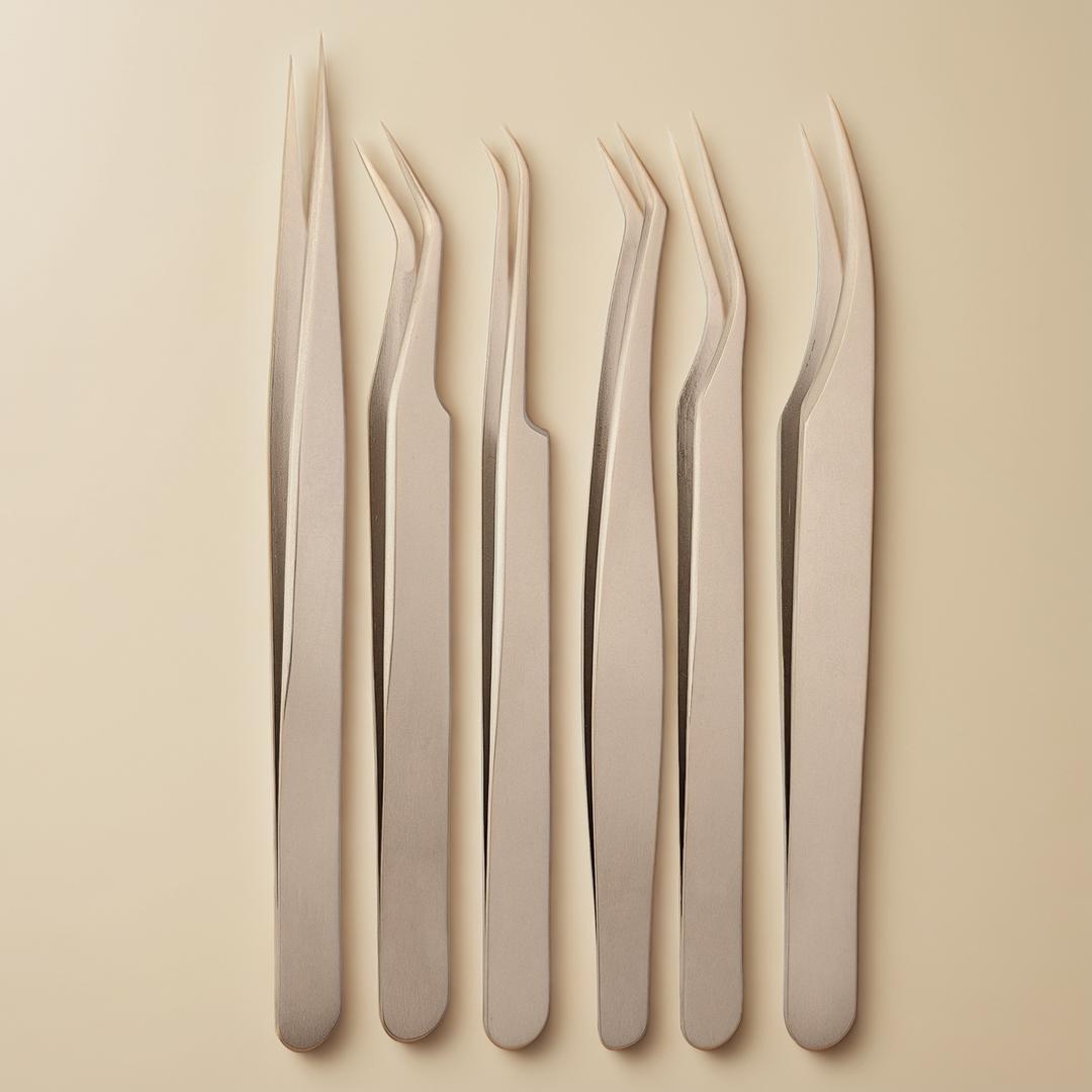 Pinces à épiler pour extensions de cils : choisir des outils de précision pour le travail en salon