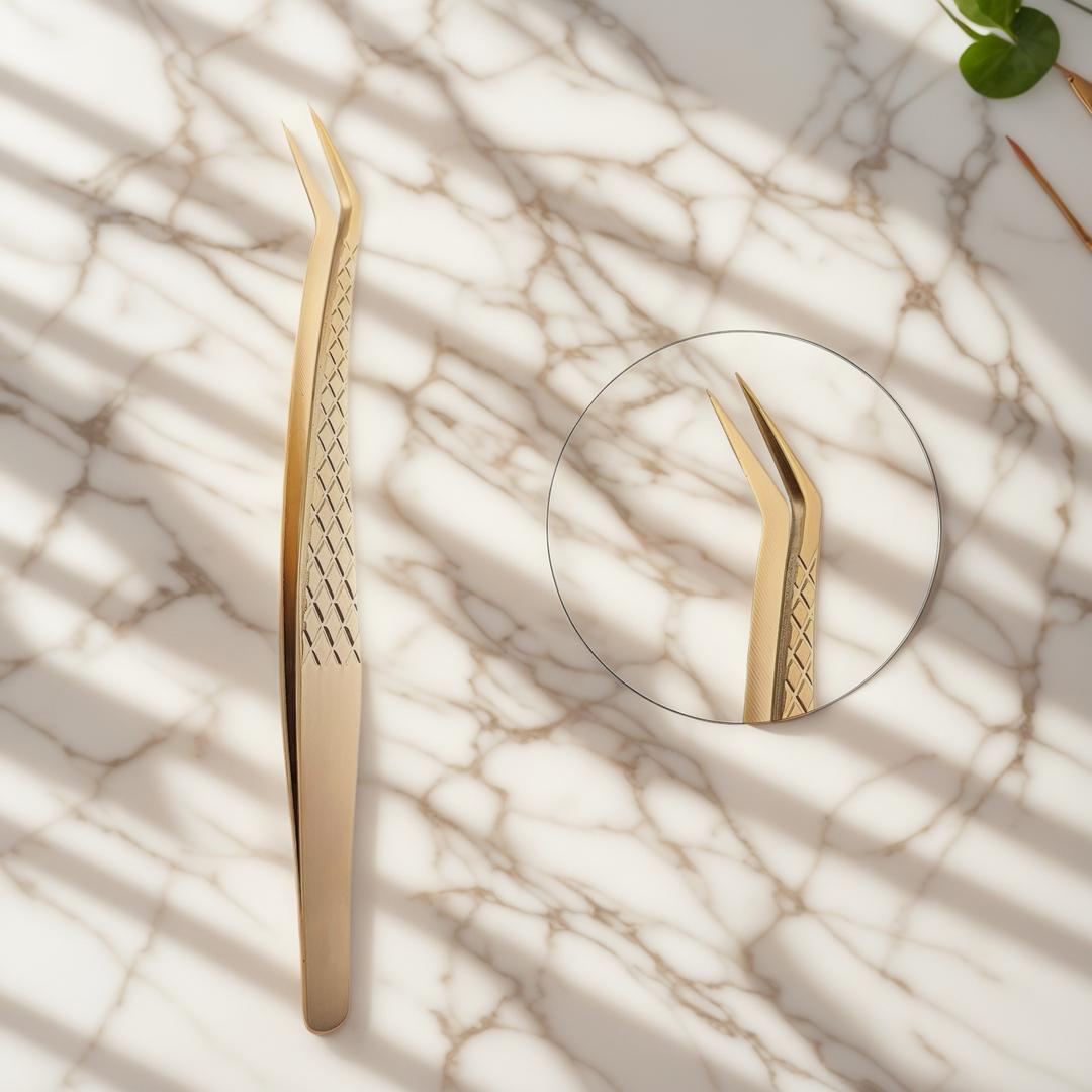 Pinces à épiler personnalisées pour la précision des extensions de cils et acheteurs d'outils de beauté OEM