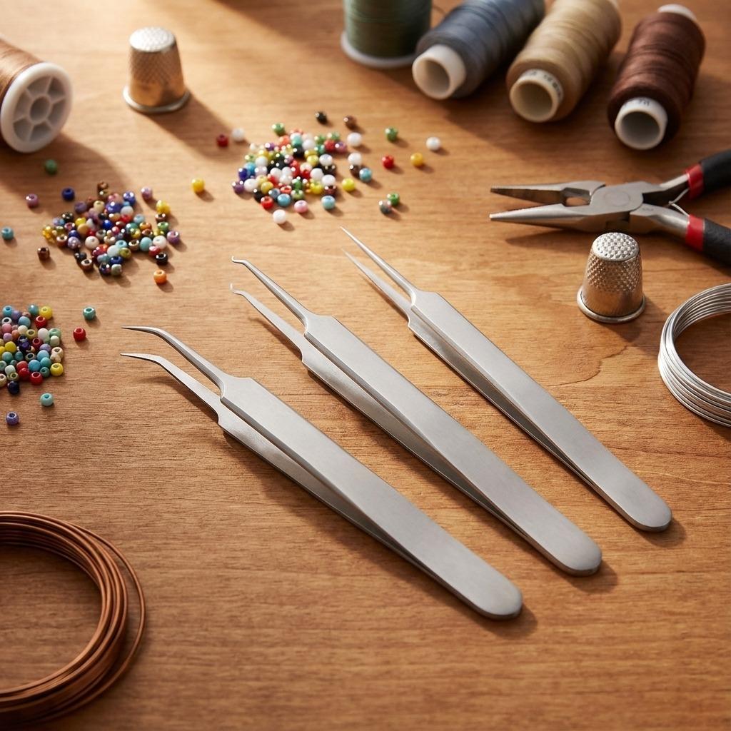 Pinces à épiler personnalisées pour les soins esthétiques, les extensions de cils et les travaux de précision.