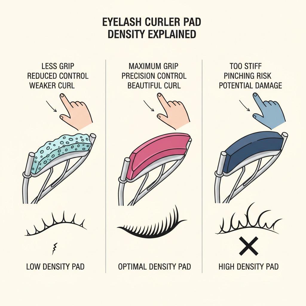 How Pad Density Affects Eyelash Curler Performance