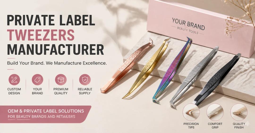 Private Label Tweezers Manufacturer: How Brands Build Custom Beauty Tool Lines
